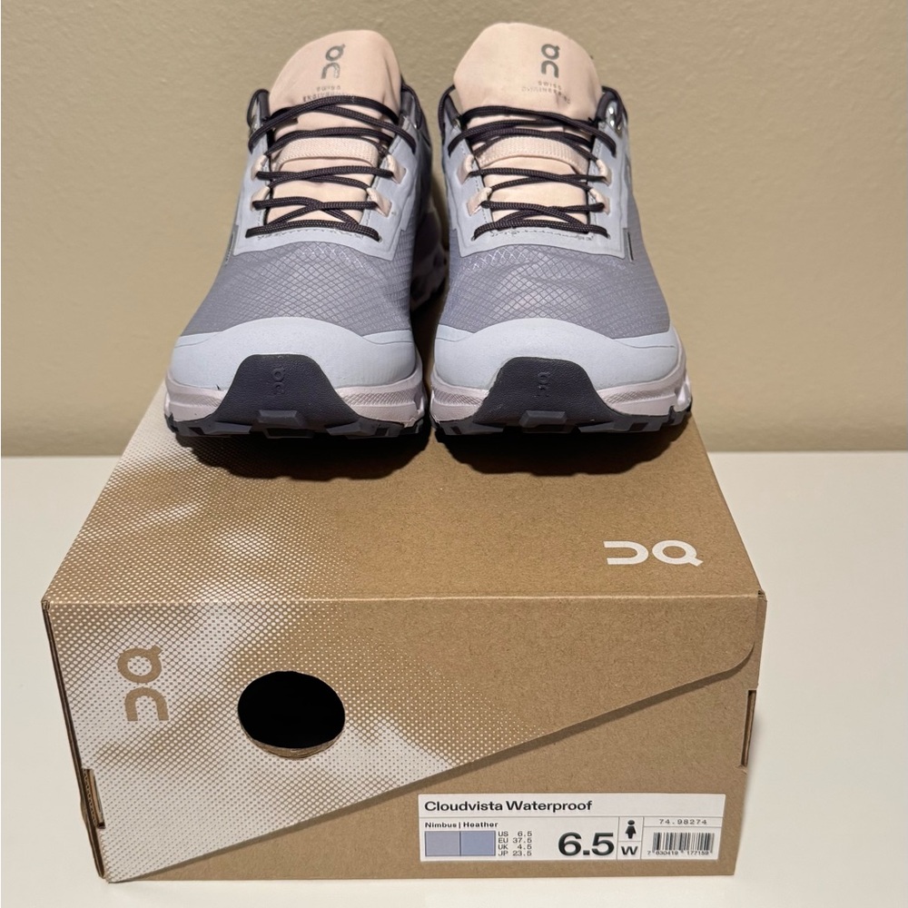 On Cloudvista Waterproof Women’s Running Shoes - Nimbus/Heather